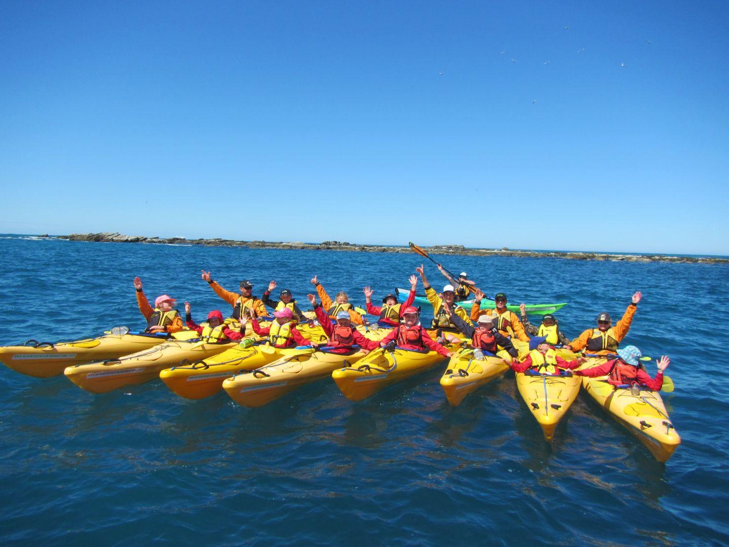 School Group Kayaking Kaikoura