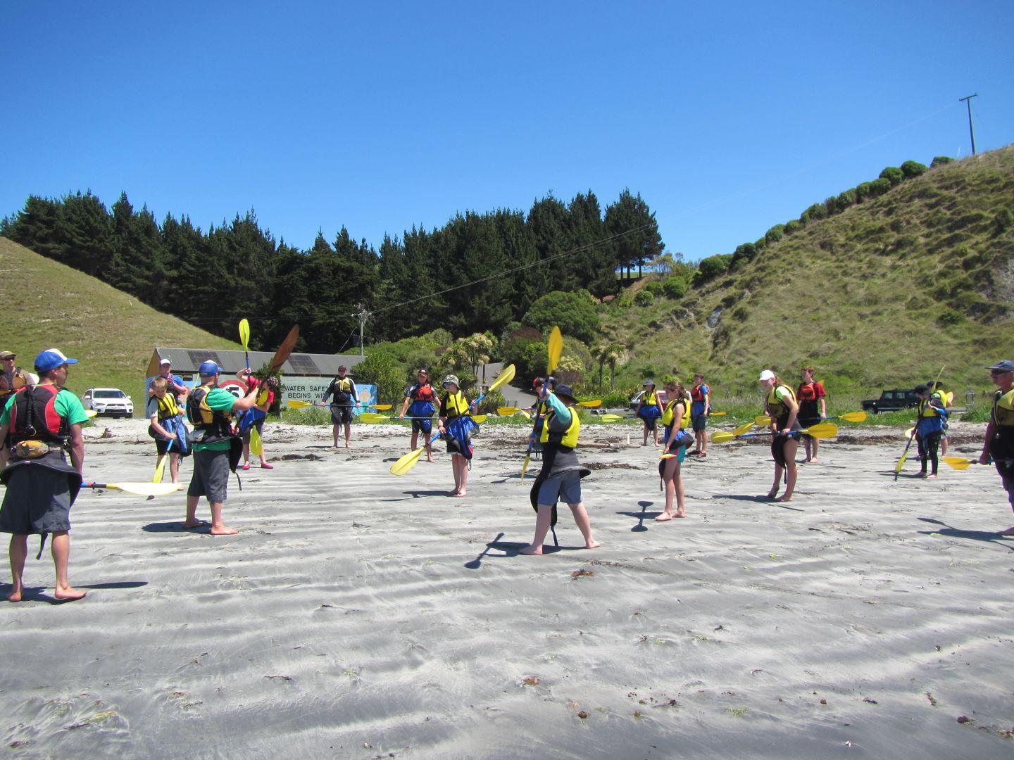 School Group Kayaking Kaikoura