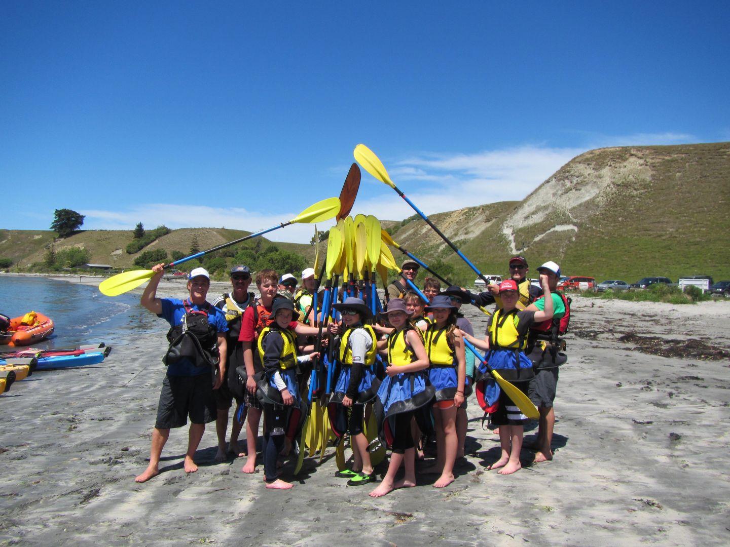 School Group Kayaking Kaikoura Kayaks